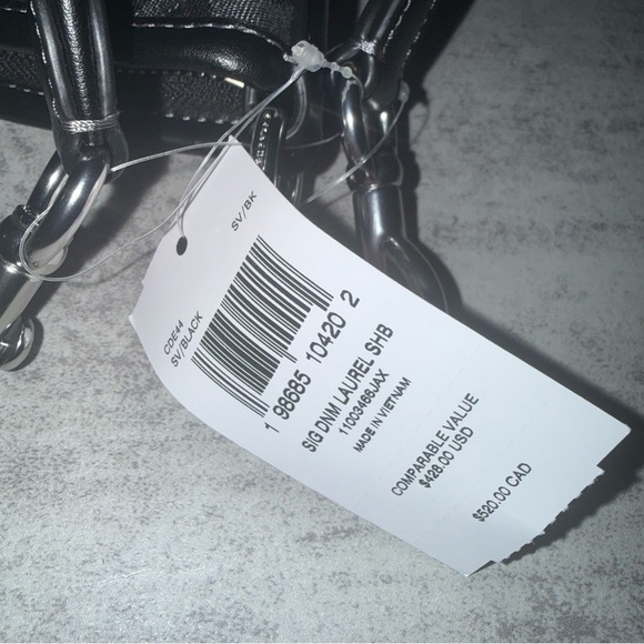 Coach Laurel Shoulder Bag In Black Signature Denim - Picture 12 of 12